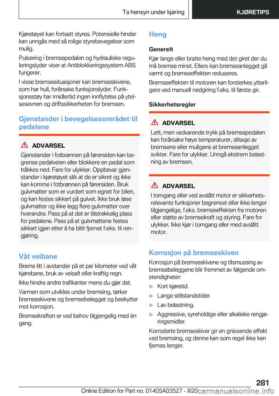 BMW X3 2020  InstruksjonsbØker (in Norwegian) �K�j�