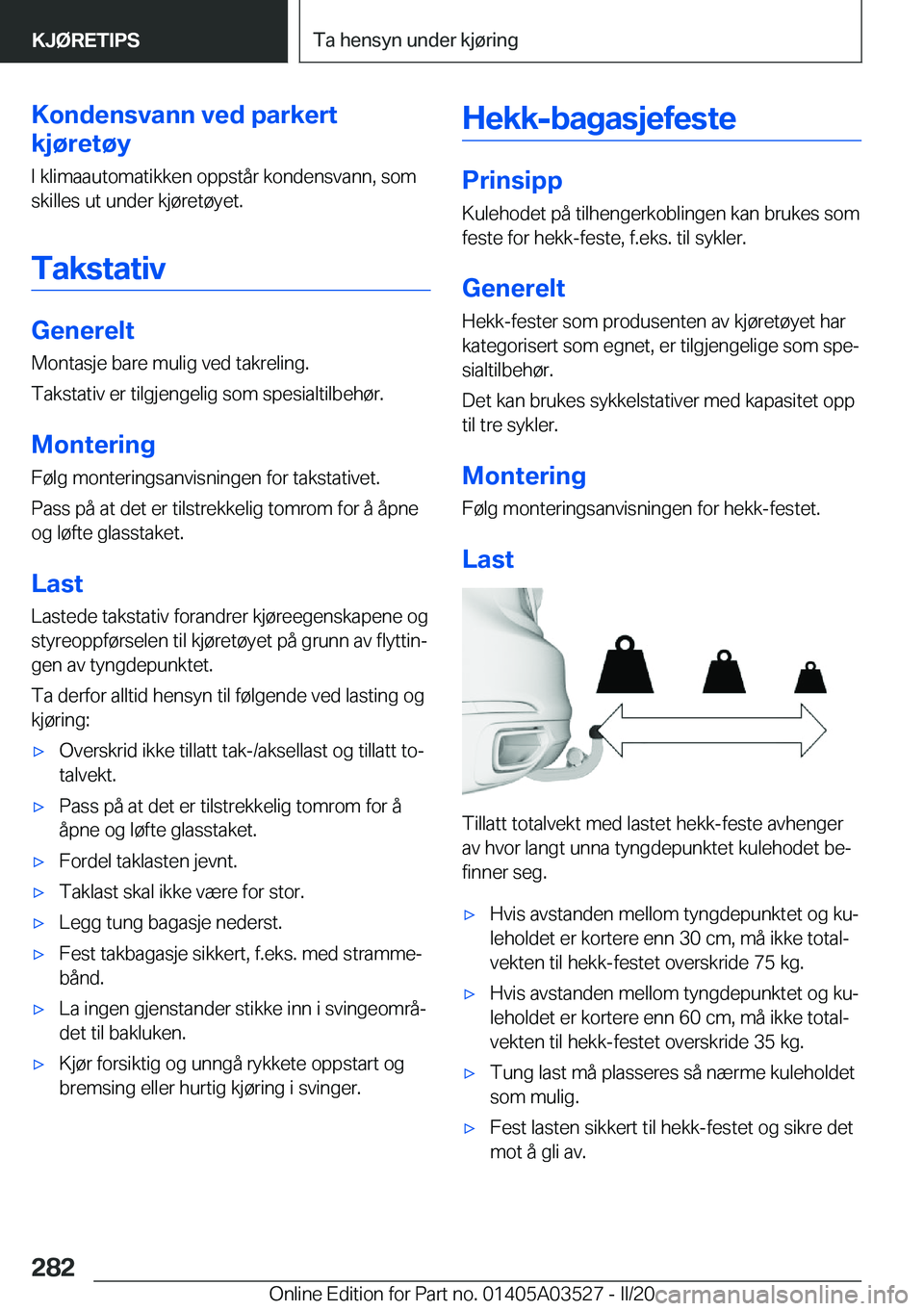 BMW X3 2020  InstruksjonsbØker (in Norwegian) �K�o�n�d�e�n�s�v�a�n�n��v�e�d��p�a�r�k�e�r�t
�k�j�