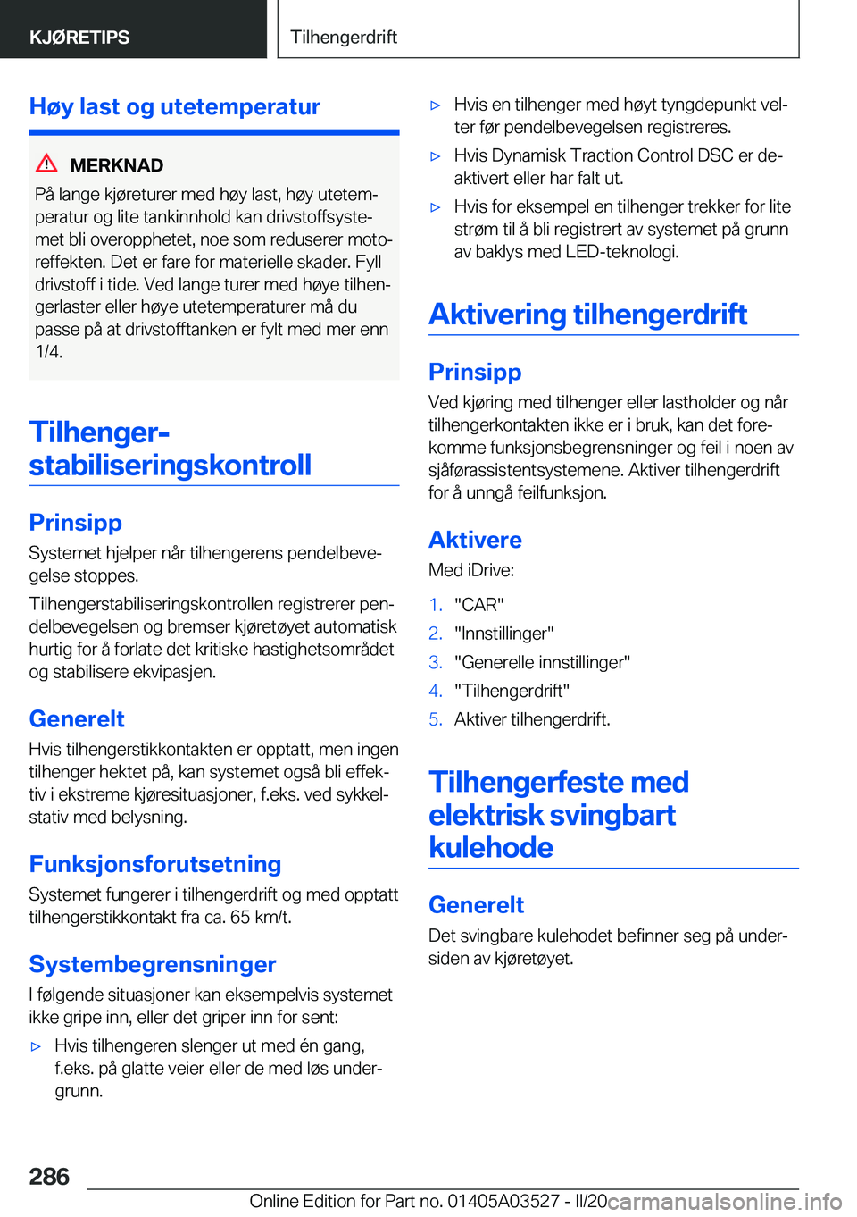 BMW X3 2020  InstruksjonsbØker (in Norwegian) �H�