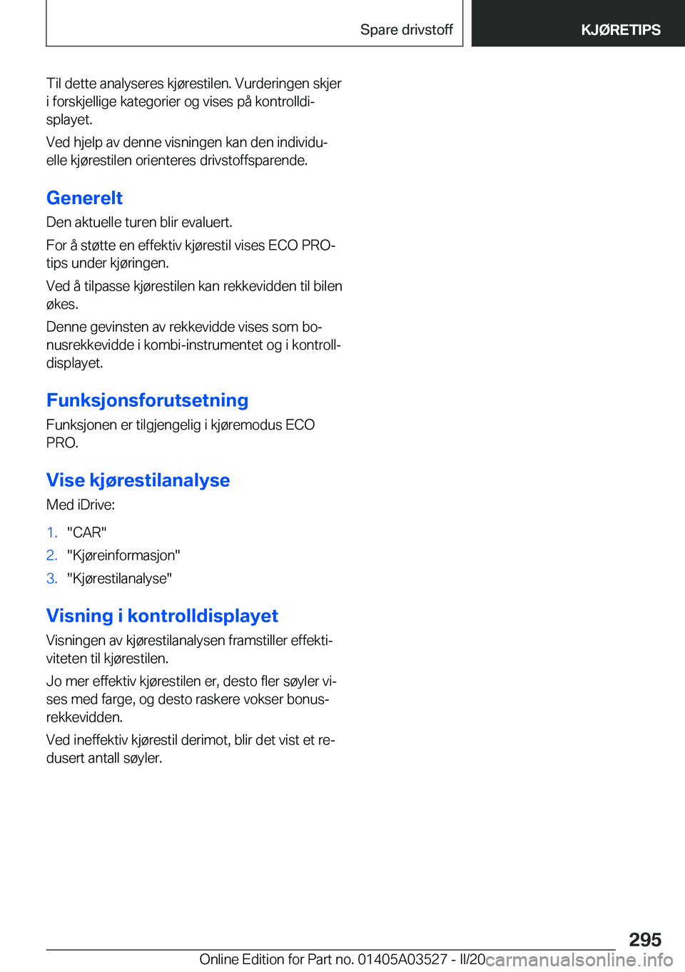BMW X3 2020  InstruksjonsbØker (in Norwegian) �T�i�l��d�e�t�t�e��a�n�a�l�y�s�e�r�e�s��k�j�