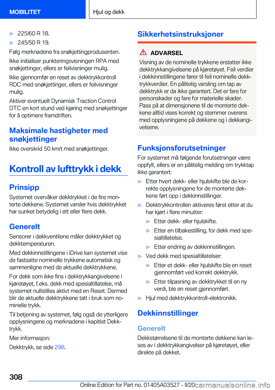 BMW X3 2020  InstruksjonsbØker (in Norwegian) 'x�2�2�5�/�6�0��R��1�8�.'x�2�4�5�/�5�0��R��1�9�.
�F�