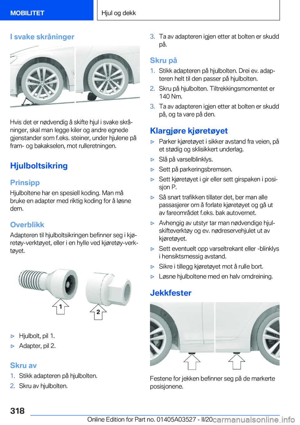 BMW X3 2020  InstruksjonsbØker (in Norwegian) �I��s�v�a�k�e��s�k�r�å�n�i�n�g�e�r
�H�v�i�s��d�e�t��e�r��n�