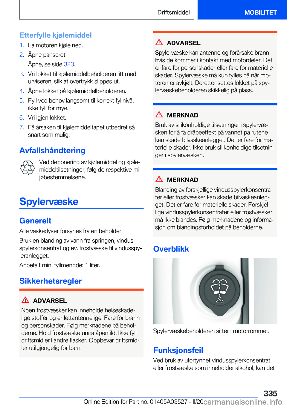 BMW X3 2020  InstruksjonsbØker (in Norwegian) �E�t�t�e�r�f�y�l�l�e��k�j�