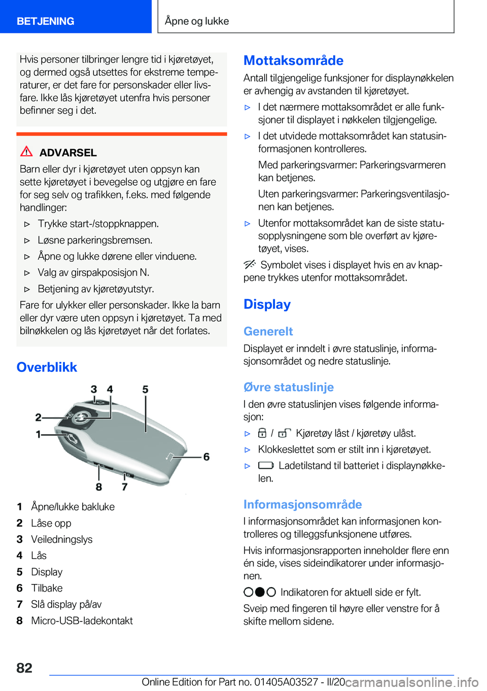 BMW X3 2020  InstruksjonsbØker (in Norwegian) �H�v�i�s��p�e�r�s�o�n�e�r��t�i�l�b�r�i�n�g�e�r��l�e�n�g�r�e��t�i�d��i��k�j�