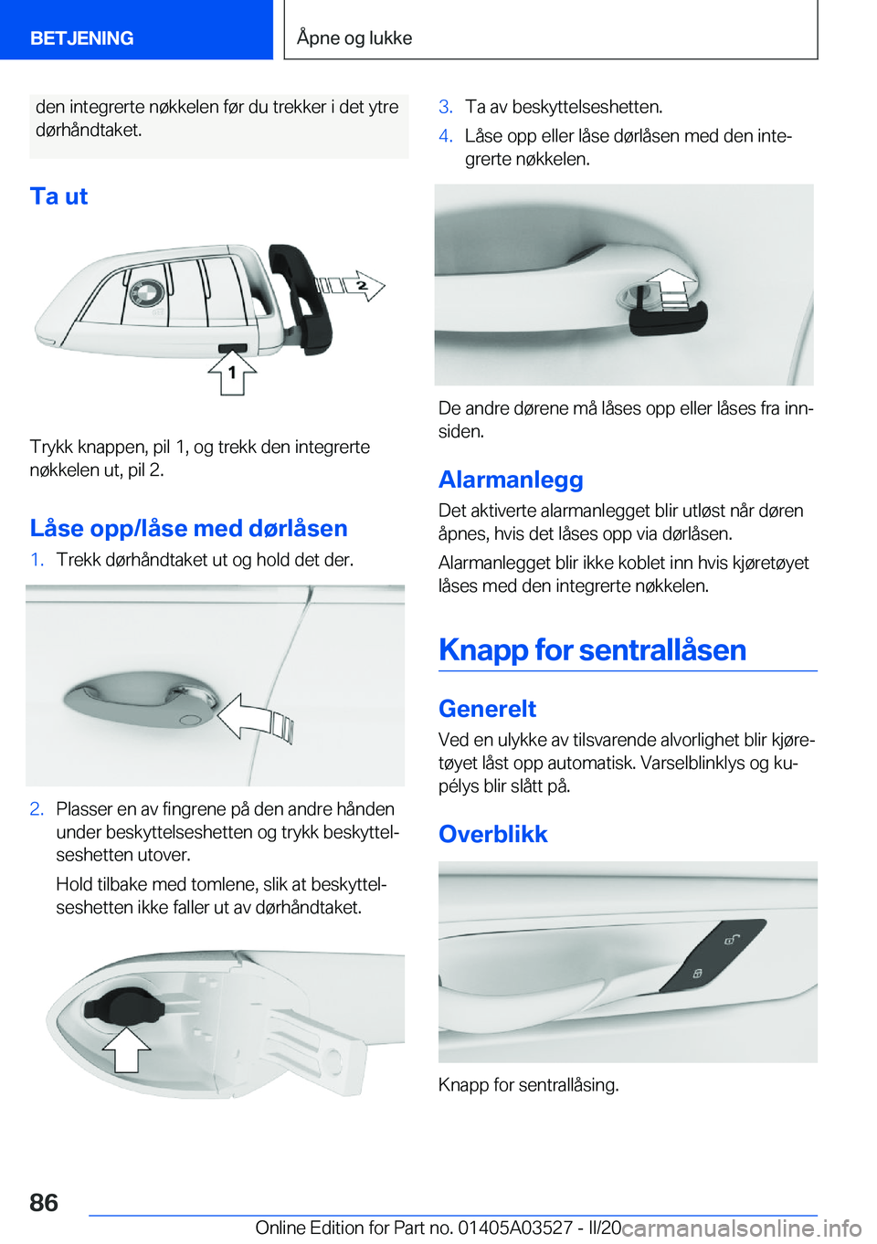 BMW X3 2020  InstruksjonsbØker (in Norwegian) �d�e�n��i�n�t�e�g�r�e�r�t�e��n�