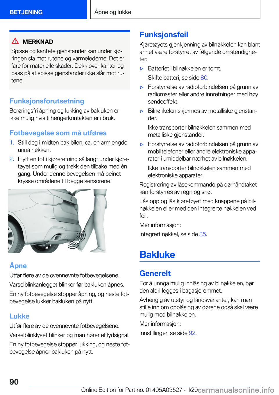 BMW X3 2020  InstruksjonsbØker (in Norwegian) �M�E�R�K�N�A�D
�S�p�i�s�s�e��o�g��k�a�n�t�e�t�e��g�j�e�n�s�t�a�n�d�e�r��k�a�n��u�n�d�e�r��k�j�