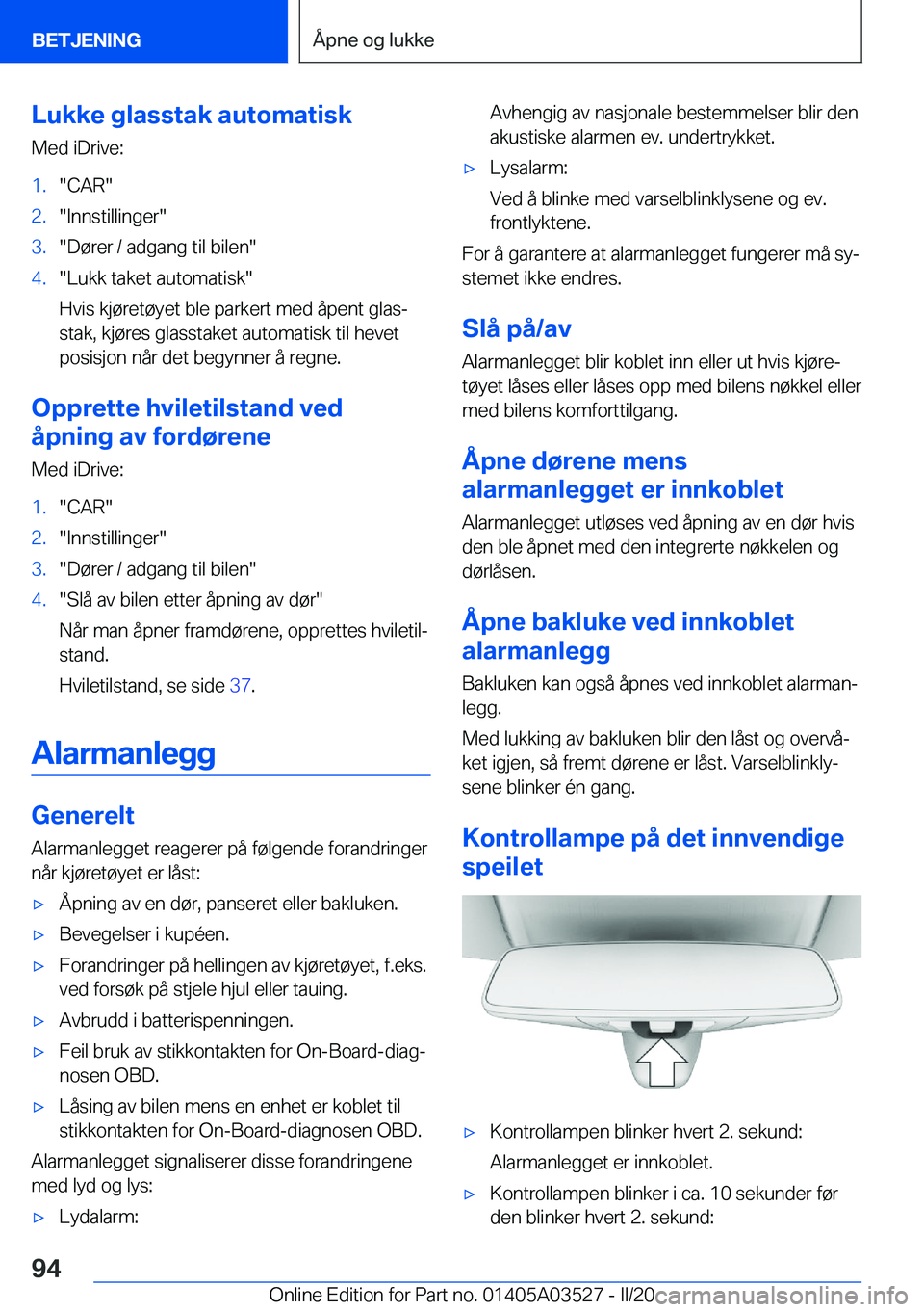 BMW X3 2020  InstruksjonsbØker (in Norwegian) �L�u�k�k�e��g�l�a�s�s�t�a�k��a�u�t�o�m�a�t�i�s�k�M�e�d��i�D�r�i�v�e�:�1�.��C�A�R��2�.��I�n�n�s�t�i�l�l�i�n�g�e�r��3�.��D�
