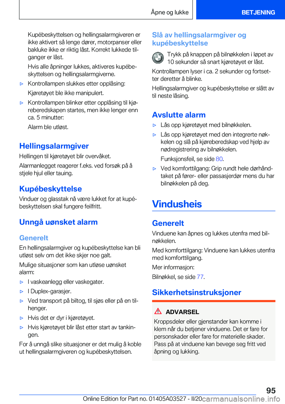 BMW X3 2020  InstruksjonsbØker (in Norwegian) �K�u�p�