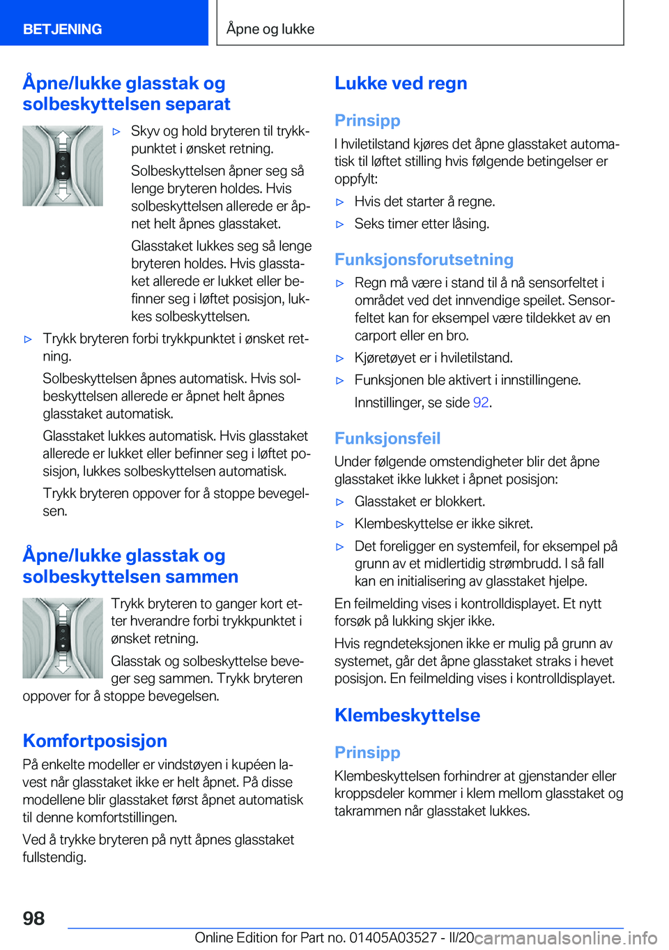 BMW X3 2020  InstruksjonsbØker (in Norwegian) �
