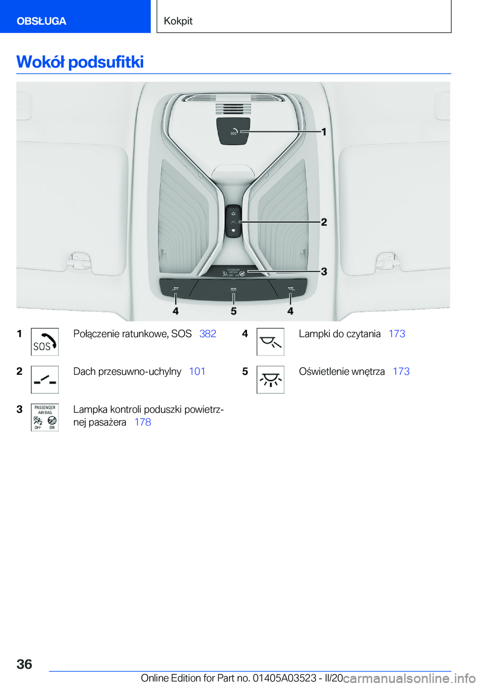 BMW X3 2020  Instrukcja obsługi (in Polish) �W�o�k�