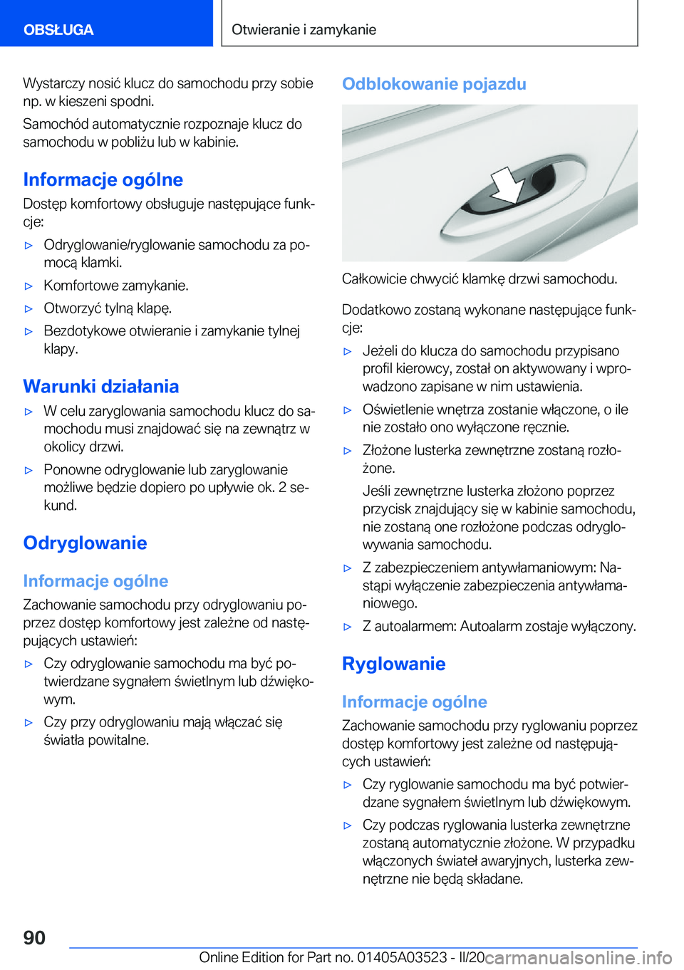 BMW X3 2020  Instrukcja obsługi (in Polish) �W�y�s�t�a�r�c�z�y��n�o�s�i�