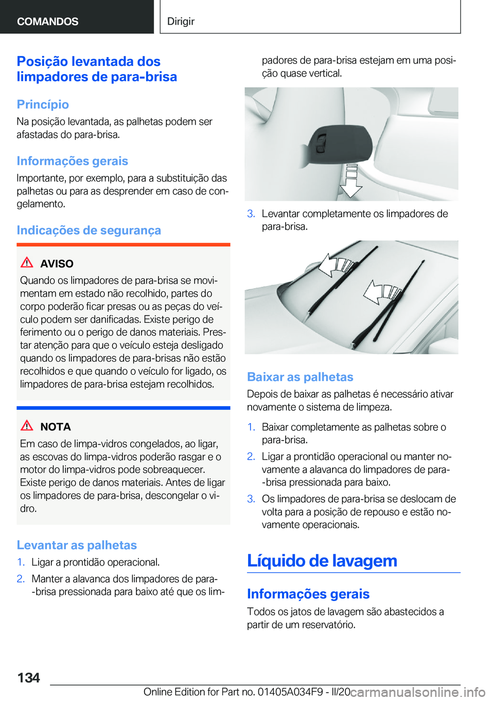BMW X3 2020  Manual do condutor (in Portuguese) �P�o�s�i�
