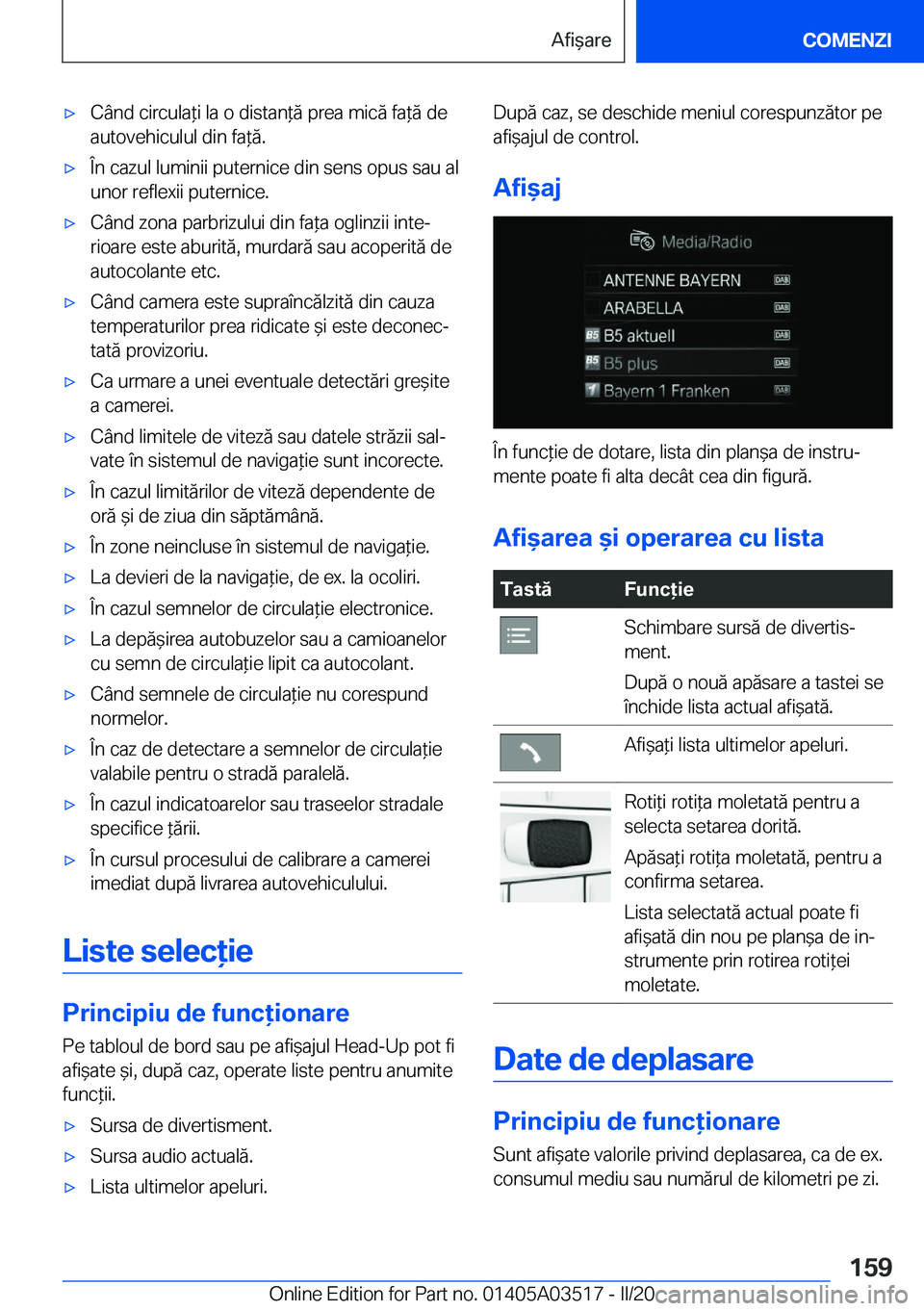 BMW X3 2020  Ghiduri De Utilizare (in Romanian) 'x�C�