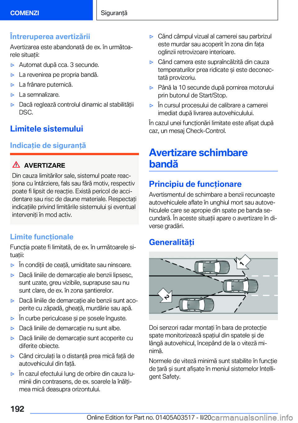 BMW X3 2020  Ghiduri De Utilizare (in Romanian) �