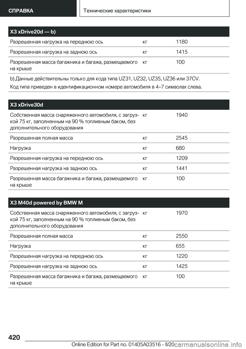 BMW X3 2020  Руково �X�3��x�D�r�i�v�e�2�0�d�n��b�) 
