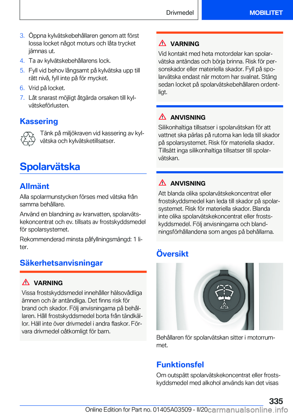 BMW X3 2020  InstruktionsbÖcker (in Swedish) �3�.�
