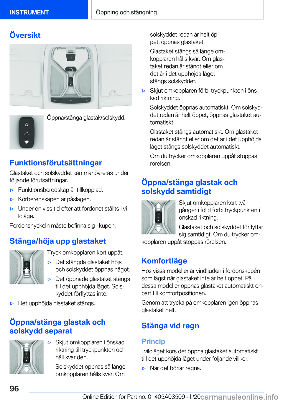 BMW X3 2020  InstruktionsbÖcker (in Swedish) �