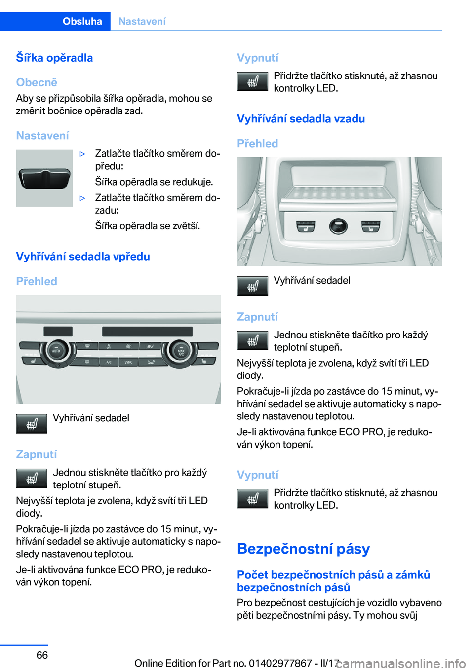 BMW X3 2017  Návod na použití (in Czech) �