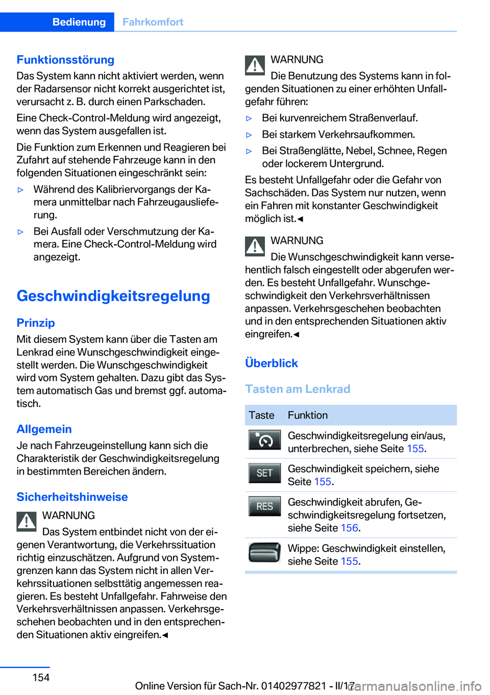 BMW X3 2017  Betriebsanleitungen (in German) �F�u�n�k�t�i�o�n�s�s�t�
