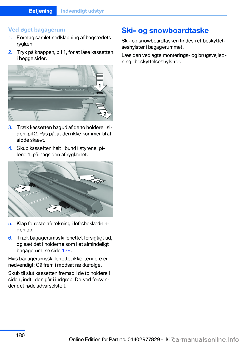 BMW X3 2017  InstruktionsbØger (in Danish) �V�e�d��