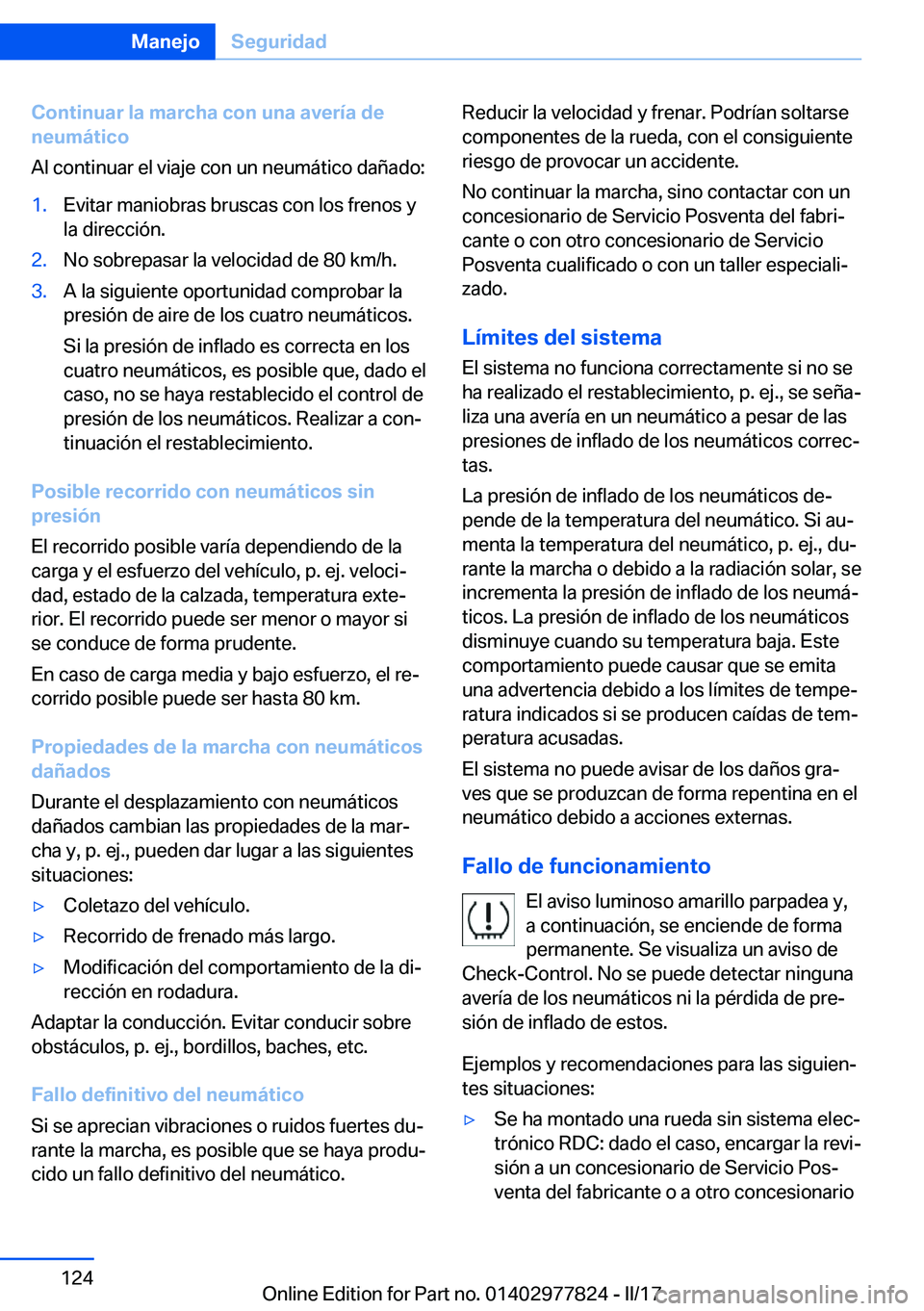 BMW X3 2017  Manuales de Empleo (in Spanish) �C�o�n�t�i�n�u�a�r��l�a��m�a�r�c�h�a��c�o�n��u�n�a��a�v�e�r�