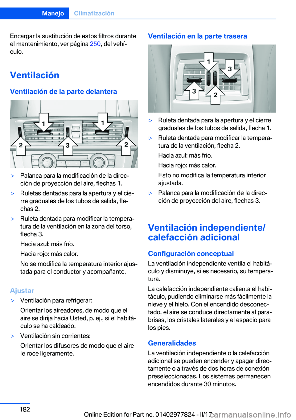 BMW X3 2017  Manuales de Empleo (in Spanish) �E�n�c�a�r�g�a�r� �l�a� �s�u�s�t�i�t�u�c�i�