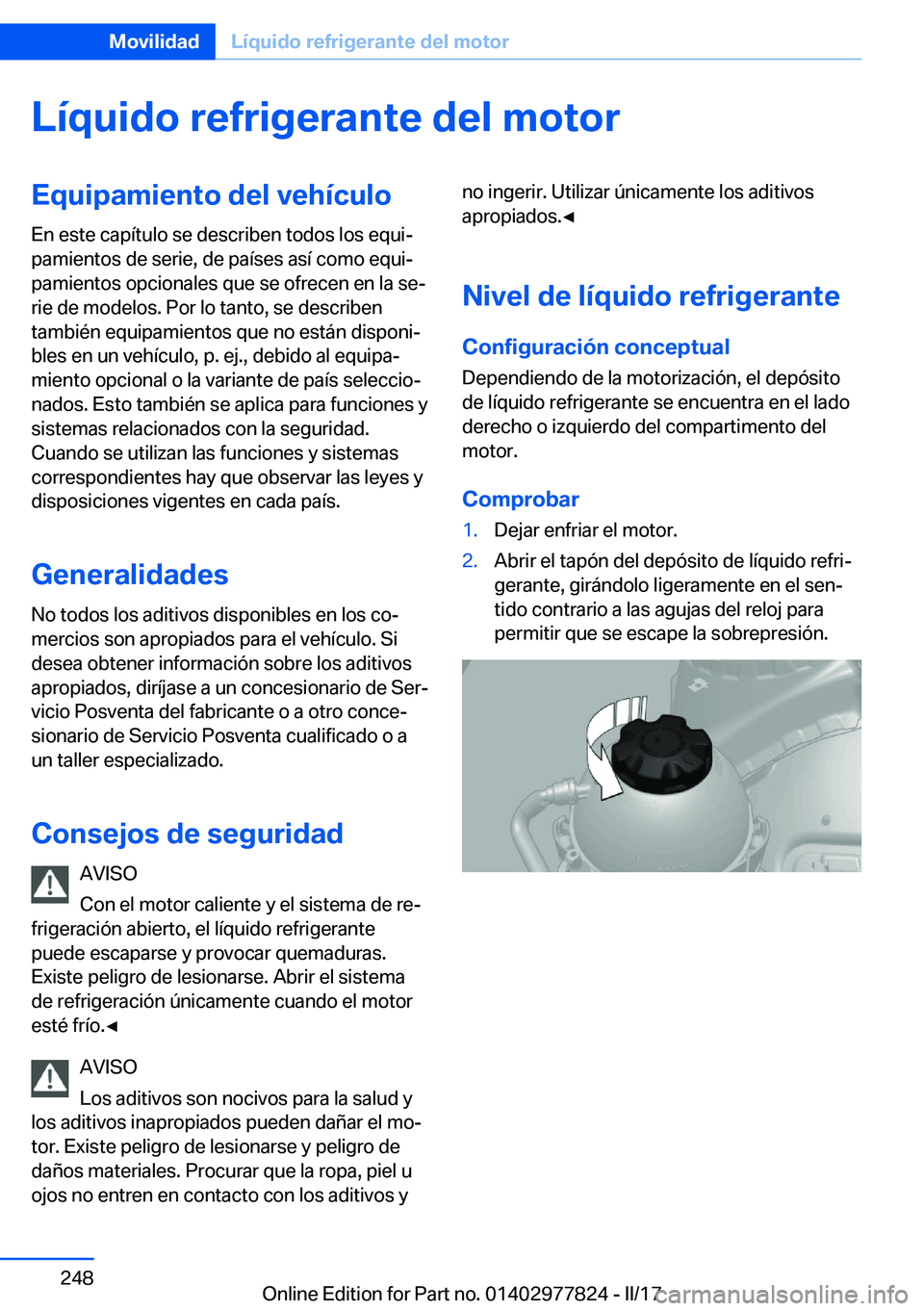 BMW X3 2017  Manuales de Empleo (in Spanish) �L�