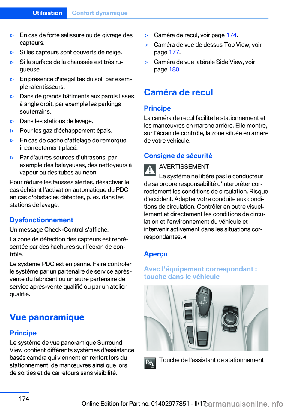 BMW X3 2017  Notices Demploi (in French) 'y�E�n� �c�a�s� �d�e� �f�o�r�t�e� �s�a�l�i�s�s�u�r�e� �o�u� �d�e� �g�i�v�r�a�g�e� �d�e�s
�c�a�p�t�e�u�r�s�.'y�S�i� �l�e�s� �c�a�p�t�e�u�r�s� �s�o�n�t� �c�o�u�v�e�r�t�s� �d�e� �n�e�i�g�e�.'