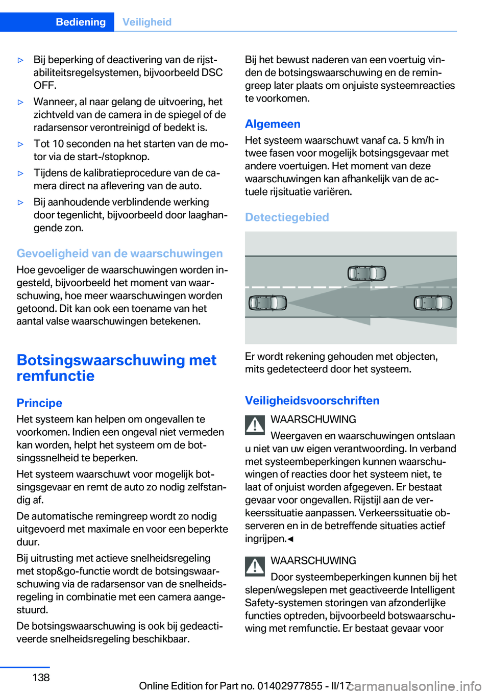 BMW X3 2017  Instructieboekjes (in Dutch) 'y�B�i�j� �b�e�p�e�r�k�i�n�g� �o�f� �d�e�a�c�t�i�v�e�r�i�n�g� �v�a�n� �d�e� �r�i�j�s�tj
�a�b�i�l�i�t�e�i�t�s�r�e�g�e�l�s�y�s�t�e�m�e�n�,� �b�i�j�v�o�o�r�b�e�e�l�d� �D�S�C
�O�F�F�.'y�W�a�n�n�e