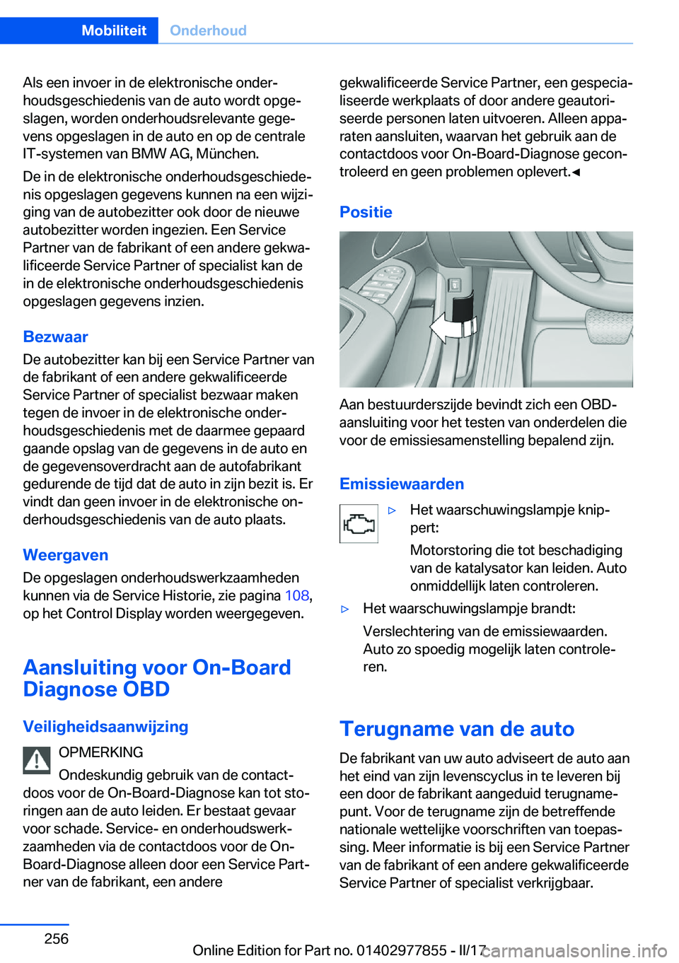 BMW X3 2017  Instructieboekjes (in Dutch) �A�l�s� �e�e�n� �i�n�v�o�e�r� �i�n� �d�e� �e�l�e�k�t�r�o�n�i�s�c�h�e� �o�n�d�e�rj�h�o�u�d�s�g�e�s�c�h�i�e�d�e�n�i�s� �v�a�n� �d�e� �a�u�t�o� �w�o�r�d�t� �o�p�g�ej
�s�l�a�g�e�n�,� �w�o�r�d�e�n� �o�n�