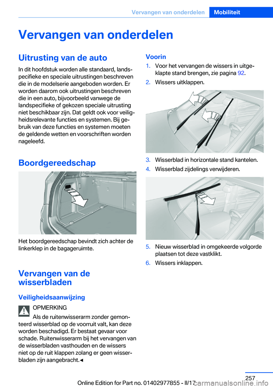 BMW X3 2017  Instructieboekjes (in Dutch) �V�e�r�v�a�n�g�e�n��v�a�n��o�n�d�e�r�d�e�l�e�n�U�i�t�r�u�s�t�i�n�g��v�a�n��d�e��a�u�t�o�I�n� �d�i�t� �h�o�o�f�d�s�t�u�k� �w�o�r�d�e�n� �a�l�l�e� �s�t�a�n�d�a�a�r�d�,� �l�a�n�d�sj
�p�e�c�i�f�i�e�