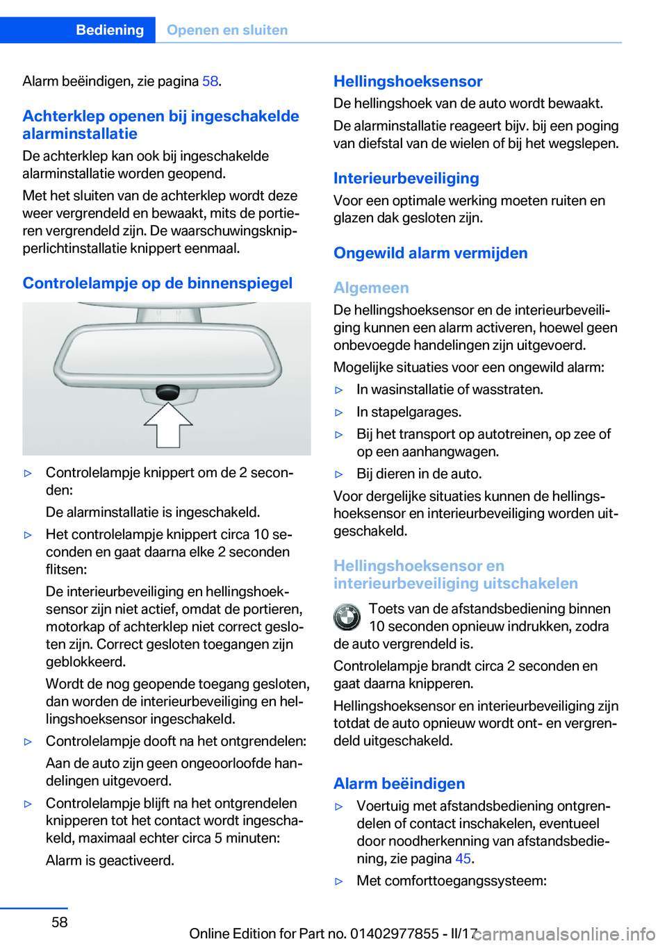 BMW X3 2017  Instructieboekjes (in Dutch) �A�l�a�r�m� �b�e�