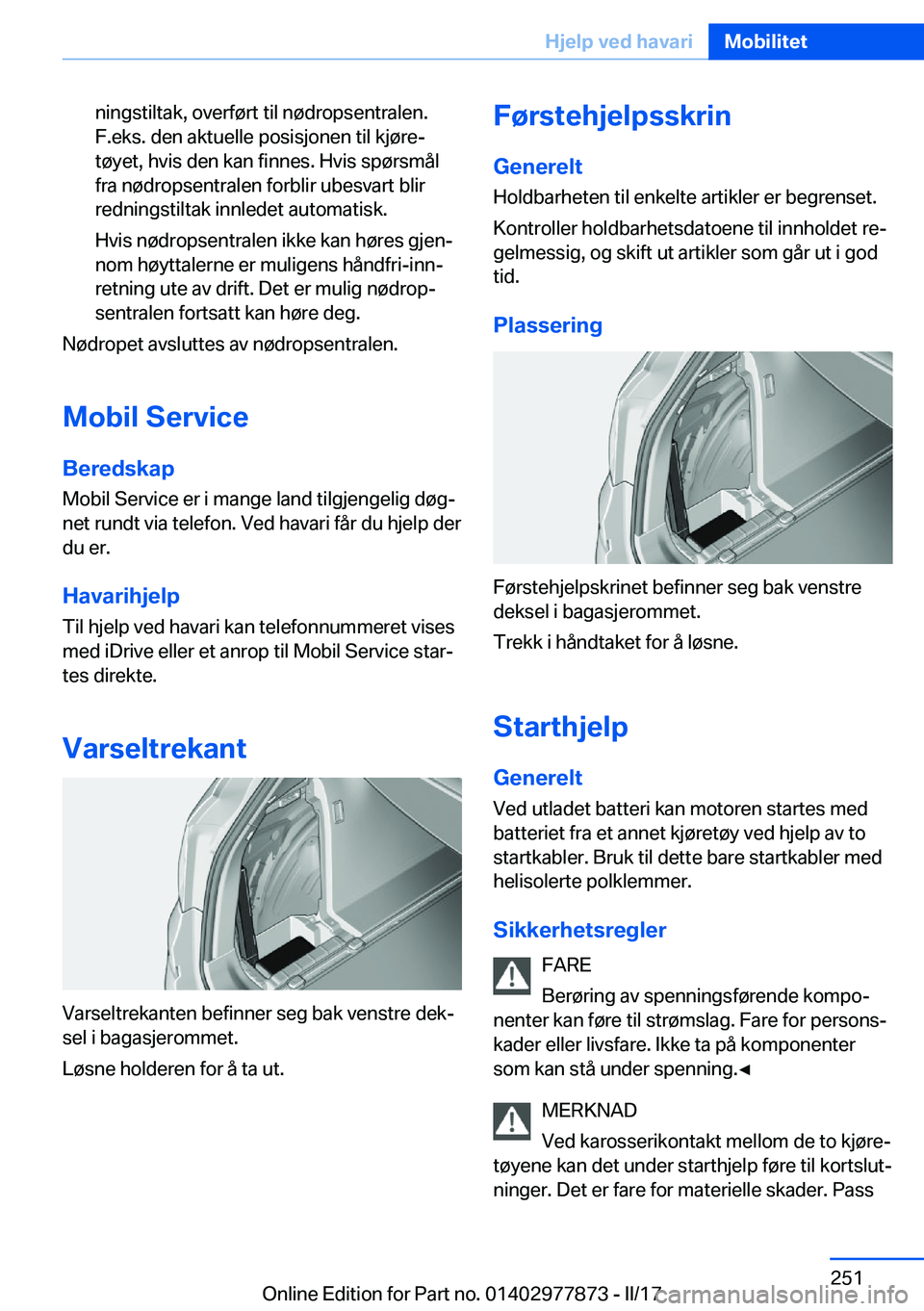 BMW X3 2017  InstruksjonsbØker (in Norwegian) �n�i�n�g�s�t�i�l�t�a�k�,� �o�v�e�r�f�