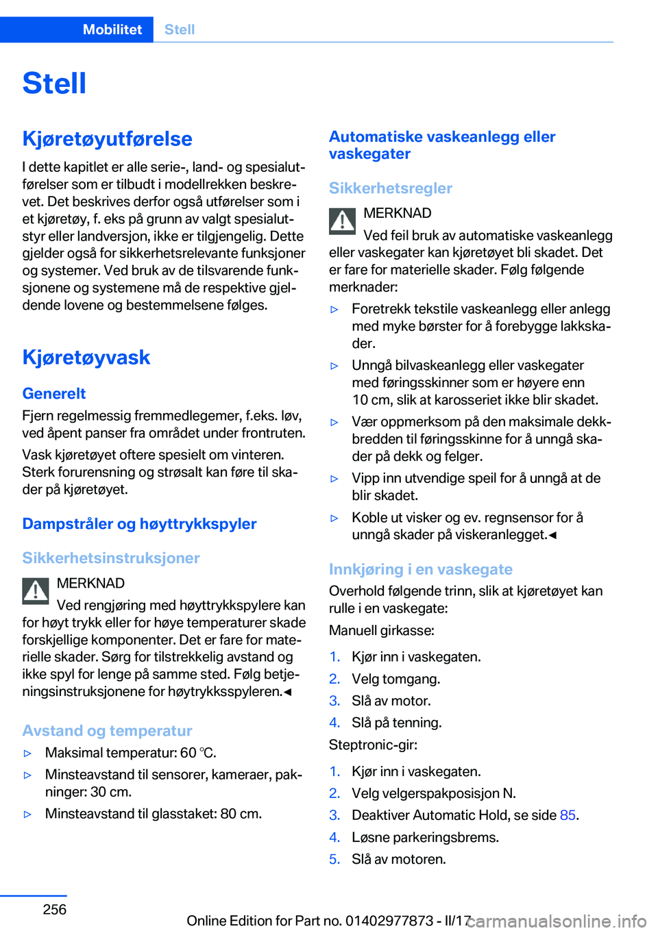 BMW X3 2017  InstruksjonsbØker (in Norwegian) �S�t�e�l�l�K�j�