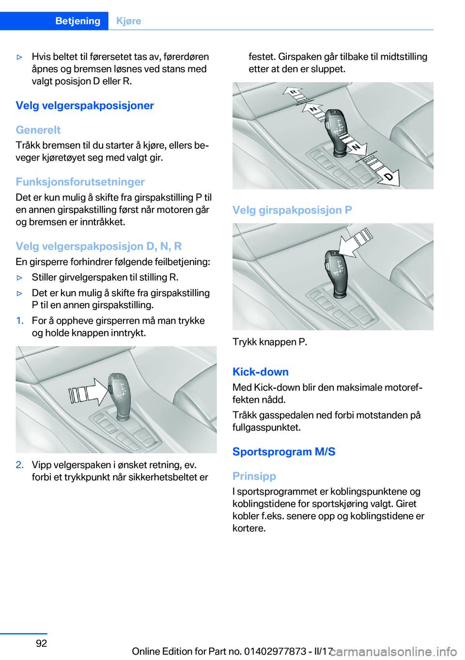 BMW X3 2017  InstruksjonsbØker (in Norwegian) 'y�H�v�i�s� �b�e�l�t�e�t� �t�i�l� �f�