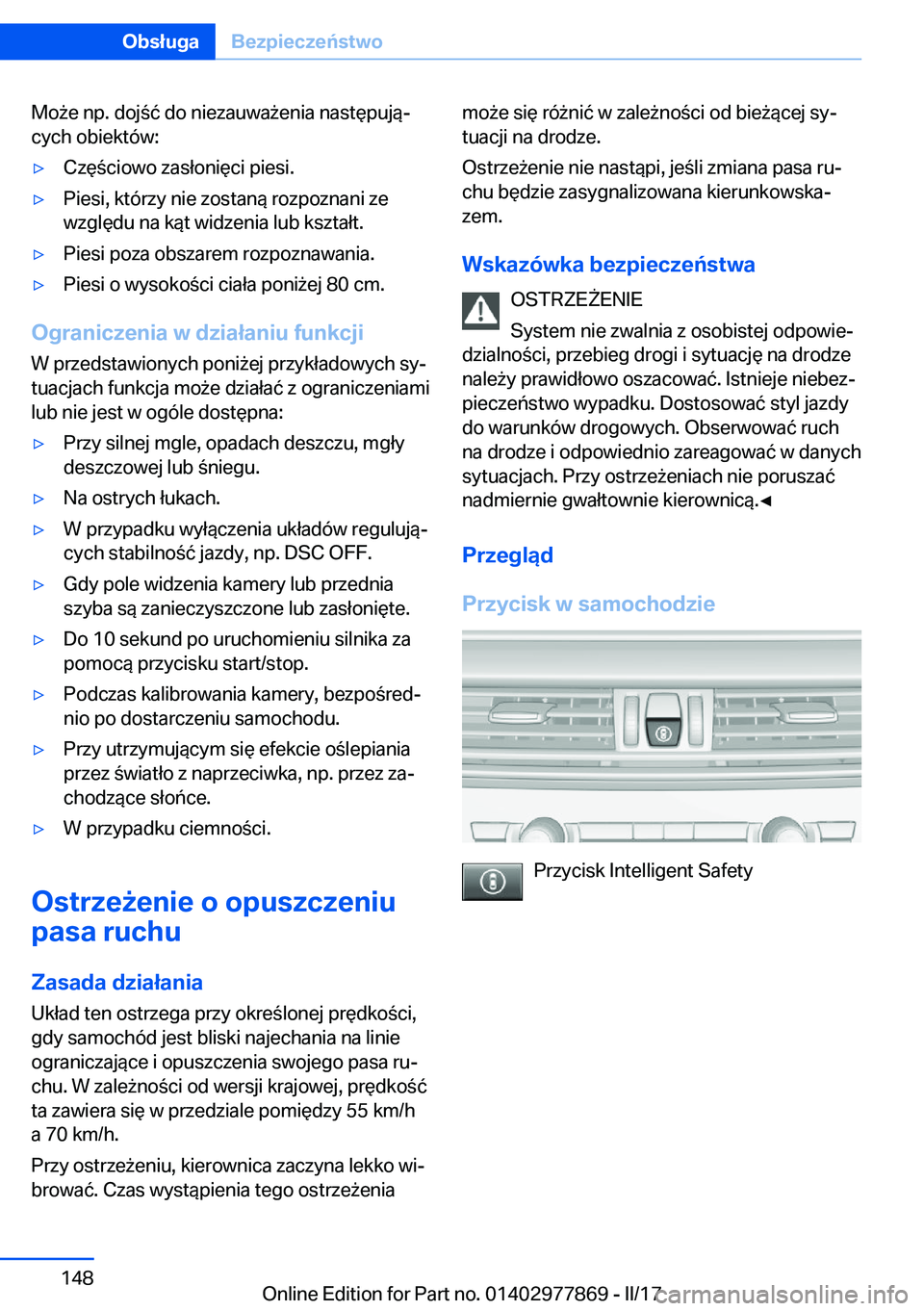 BMW X3 2017  Instrukcja obsługi (in Polish) �M�o 9�e� �n�p�.� �d�o�j �