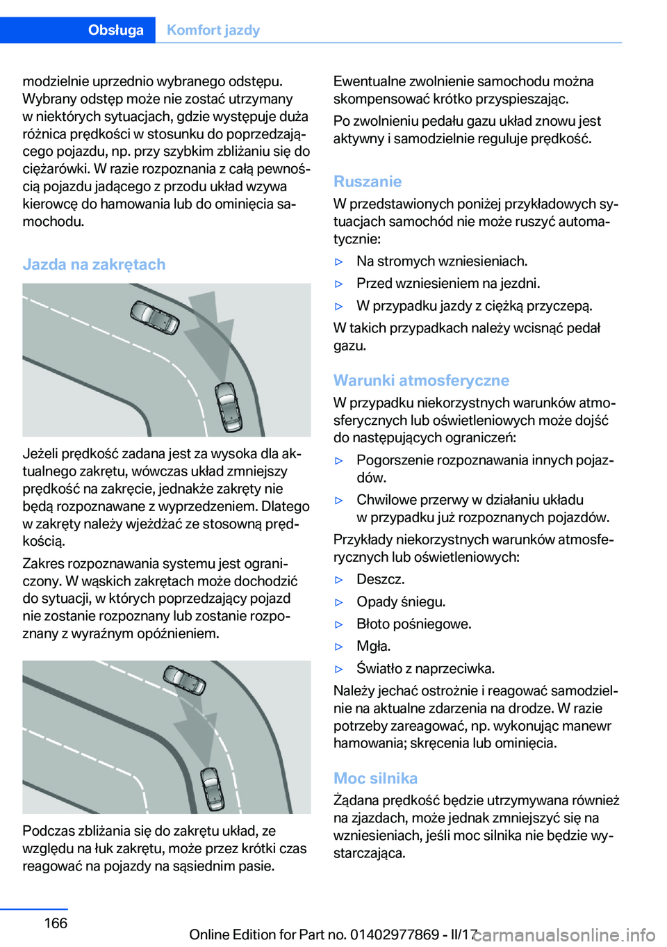 BMW X3 2017  Instrukcja obsługi (in Polish) �m�o�d�z�i�e�l�n�i�e� �u�p�r�z�e�d�n�i�o� �w�y�b�r�a�n�e�g�o� �o�d�s�t�