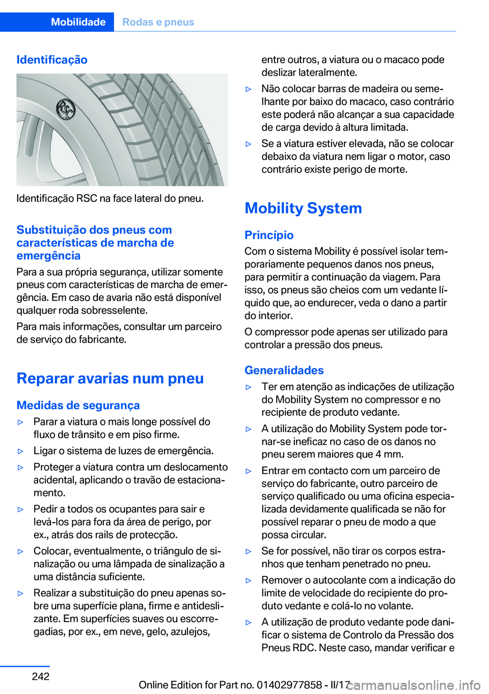 BMW X3 2017  Manual do condutor (in Portuguese) �I�d�e�n�t�i�f�i�c�a�