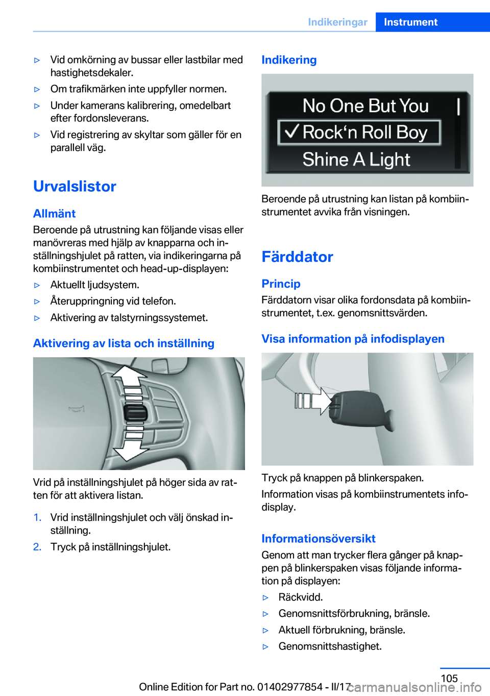 BMW X3 2017  InstruktionsbÖcker (in Swedish) 'y�V�i�d� �o�m�k�ö�r�n�i�n�g� �a�v� �b�u�s�s�a�r� �e�l�l�e�r� �l�a�s�t�b�i�l�a�r� �m�e�d
�h�a�s�t�i�g�h�e�t�s�d�e�k�a�l�e�r�.'y�O�m� �t�r�a�f�i�k�m�ä�r�k�e�n� �i�n�t�e� �u�p�p�f�y�l�l�e�r� �