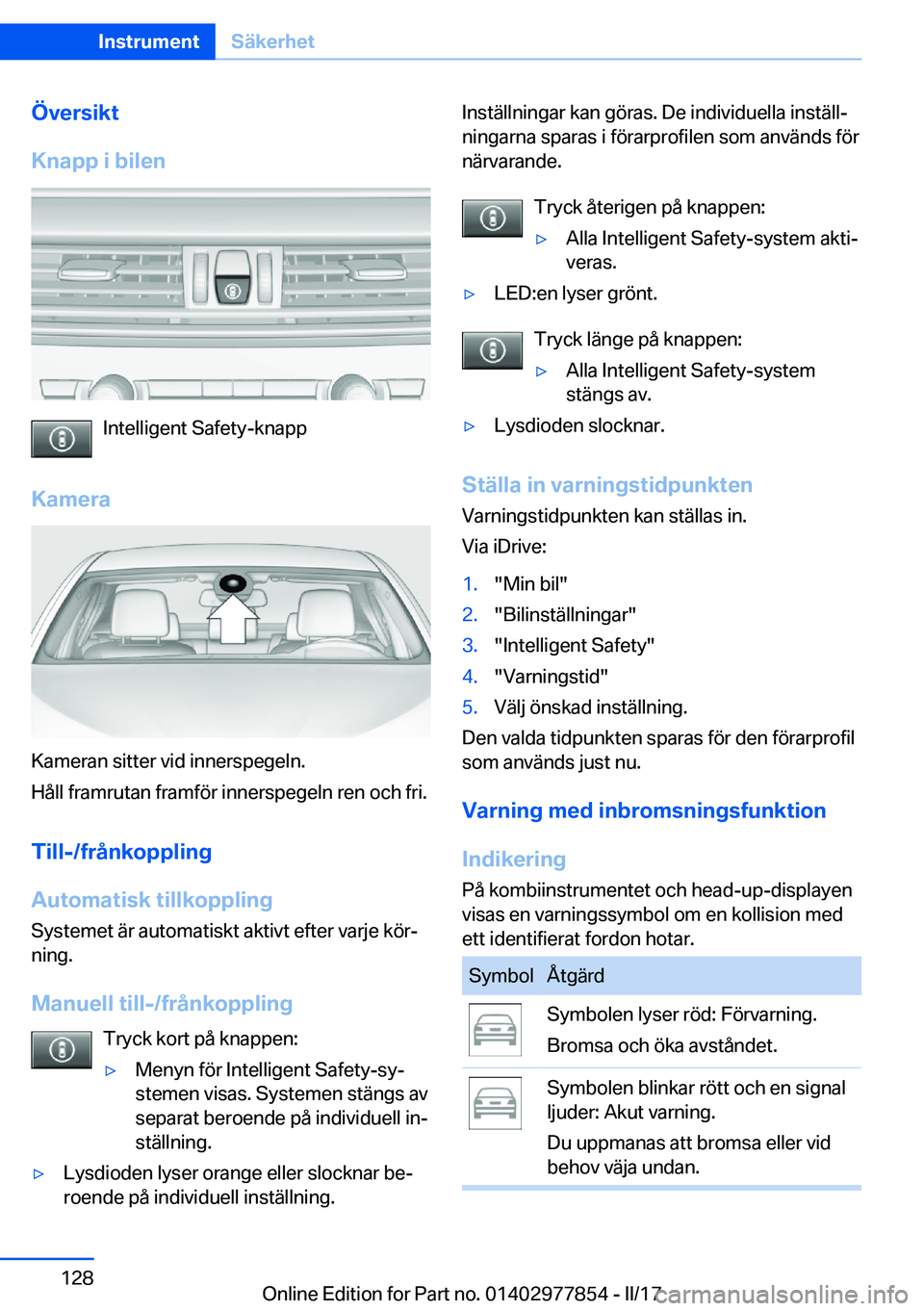 BMW X3 2017  InstruktionsbÖcker (in Swedish) �