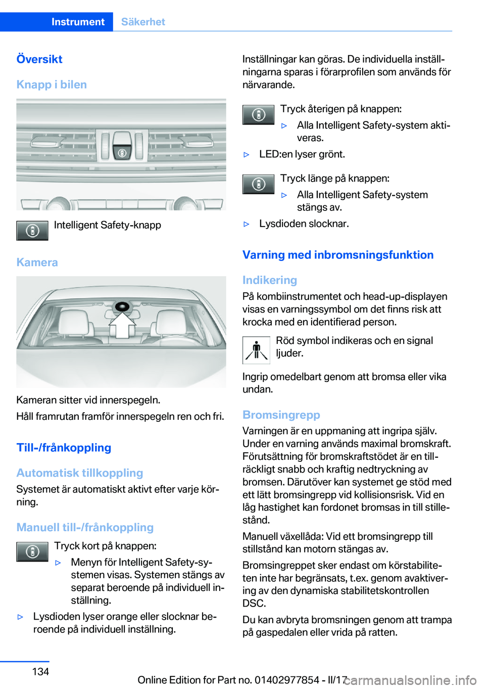 BMW X3 2017  InstruktionsbÖcker (in Swedish) �