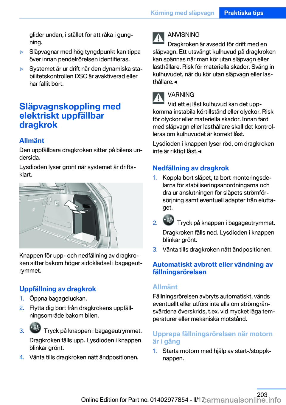 BMW X3 2017  InstruktionsbÖcker (in Swedish) �g�l�i�d�e�r� �u�n�d�a�n�,� �i� �s�t�ä�l�l�e�t� �f�ö�r� �a�t�t� �r�å�k�a� �i� �g�u�n�gj�n�i�n�g�.'y�S�l�ä�p�v�a�g�n�a�r� �m�e�d� �h�ö�g� �t�y�n�g�d�p�u�n�k�t� �k�a�n� �t�i�p�p�a�ö�v�e�r� �i