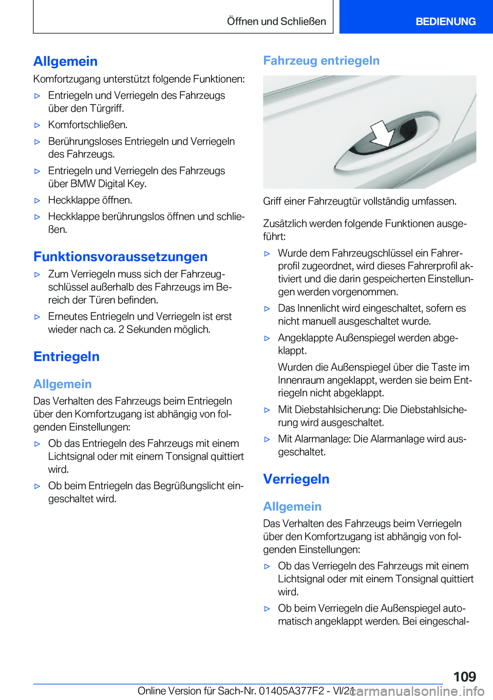 BMW X3 M 2022  Betriebsanleitungen (in German) �A�l�l�g�e�m�e�i�n
�K�o�m�f�o�r�t�z�u�g�a�n�g��u�n�t�e�r�s�t�
