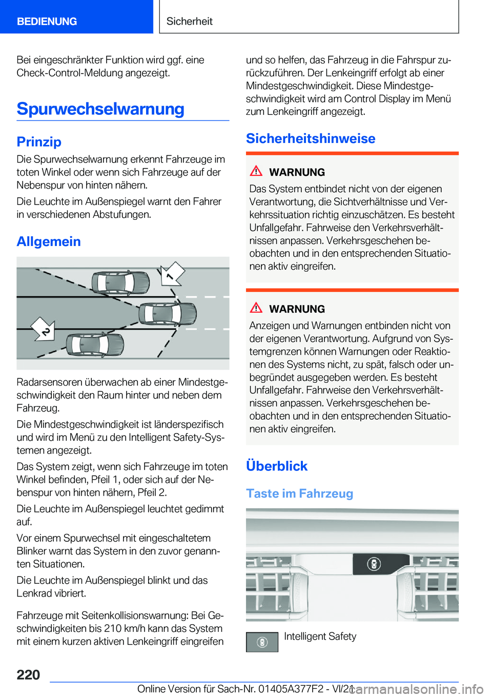 BMW X3 M 2022  Betriebsanleitungen (in German) �B�e�i��e�i�n�g�e�s�c�h�r�