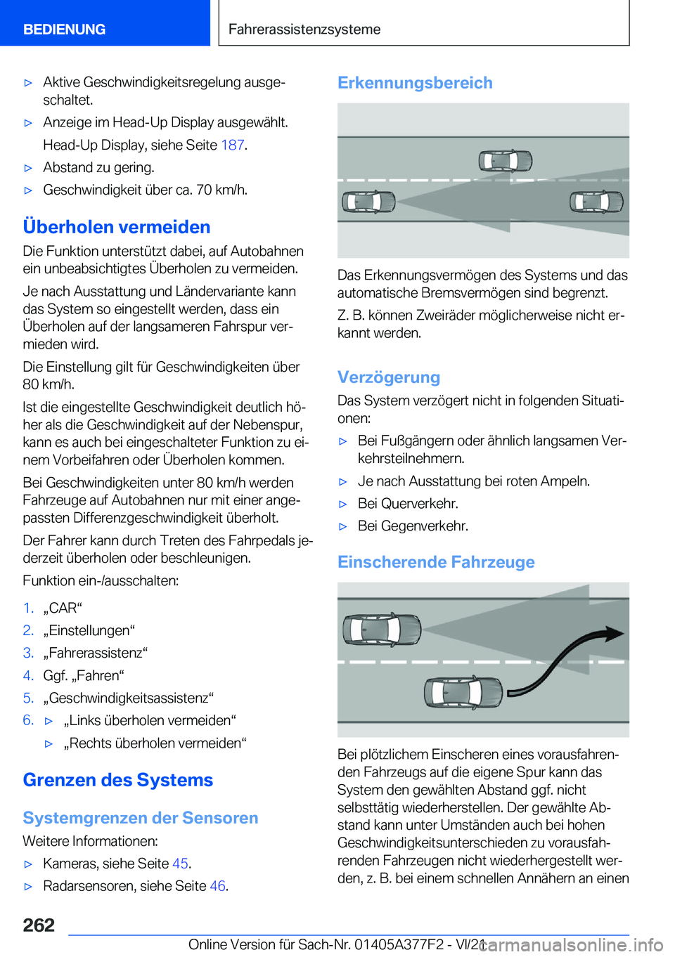 BMW X3 M 2022  Betriebsanleitungen (in German) 'x�A�k�t�i�v�e��G�e�s�c�h�w�i�n�d�i�g�k�e�i�t�s�r�e�g�e�l�u�n�g��a�u�s�g�ej�s�c�h�a�l�t�e�t�.'x�A�n�z�e�i�g�e��i�m��H�e�a�d�-�U�p��D�i�s�p�l�a�y��a�u�s�g�e�w�
