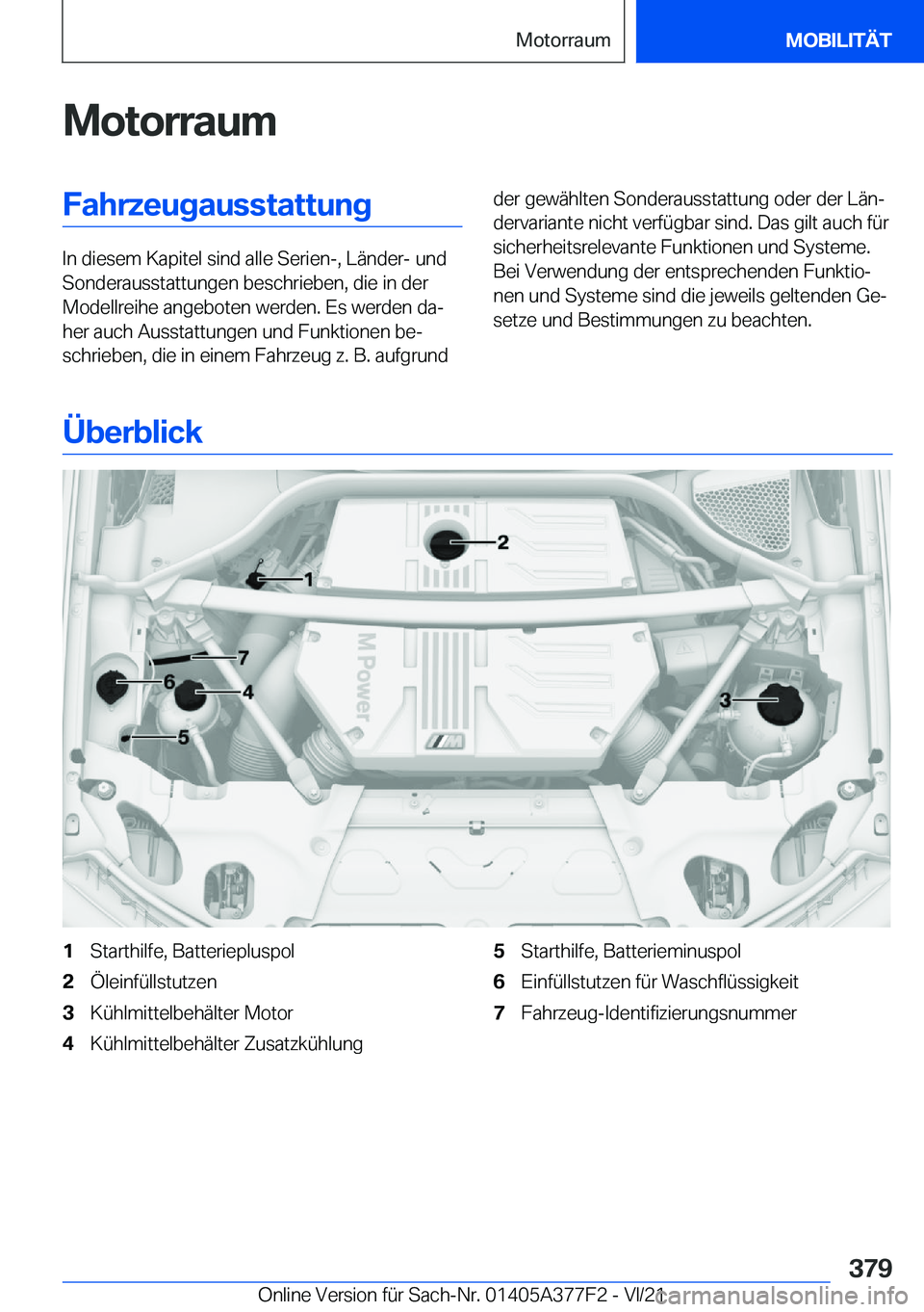 BMW X3 M 2022  Betriebsanleitungen (in German) �M�o�t�o�r�r�a�u�m�F�a�h�r�z�e�u�g�a�u�s�s�t�a�t�t�u�n�g
�I�n��d�i�e�s�e�m��K�a�p�i�t�e�l��s�i�n�d��a�l�l�e��S�e�r�i�e�n�-�,��L�