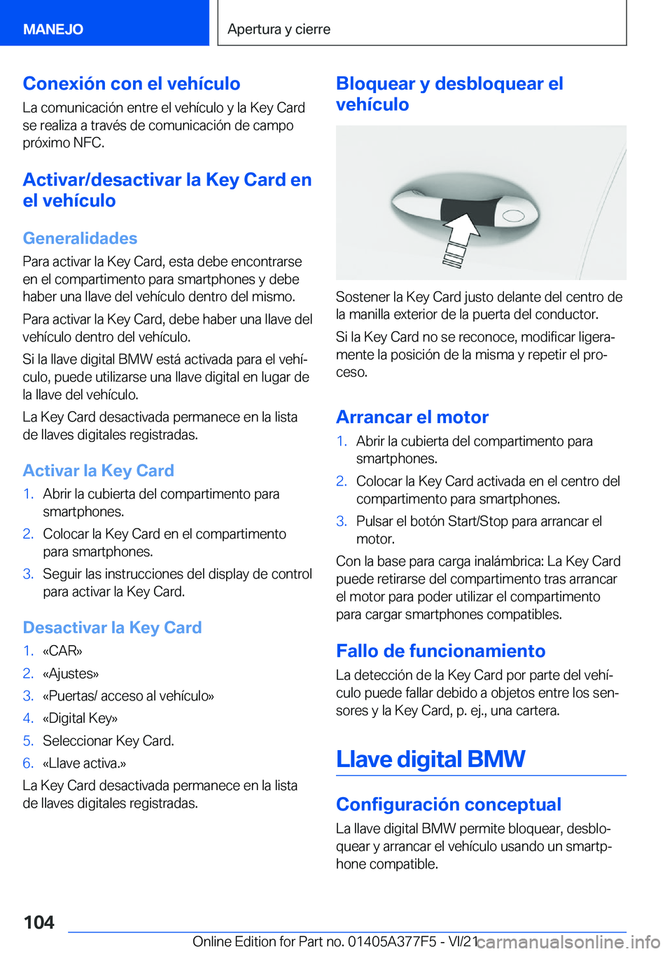 BMW X3 M 2022  Manuales de Empleo (in Spanish) �C�o�n�e�x�i�