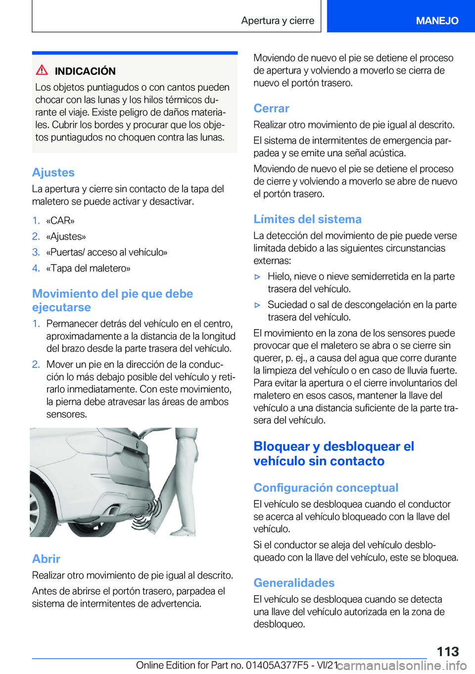 BMW X3 M 2022  Manuales de Empleo (in Spanish) �I�N�D�I�C�A�C�I�