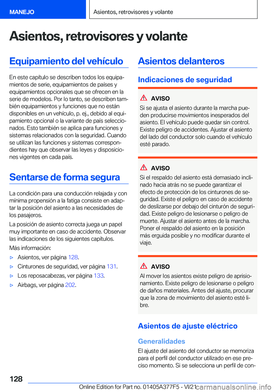 BMW X3 M 2022  Manuales de Empleo (in Spanish) �A�s�i�e�n�t�o�s�,��r�e�t�r�o�v�i�s�o�r�e�s��y��v�o�l�a�n�t�e�E�q�u�i�p�a�m�i�e�n�t�o��d�e�l��v�e�h�