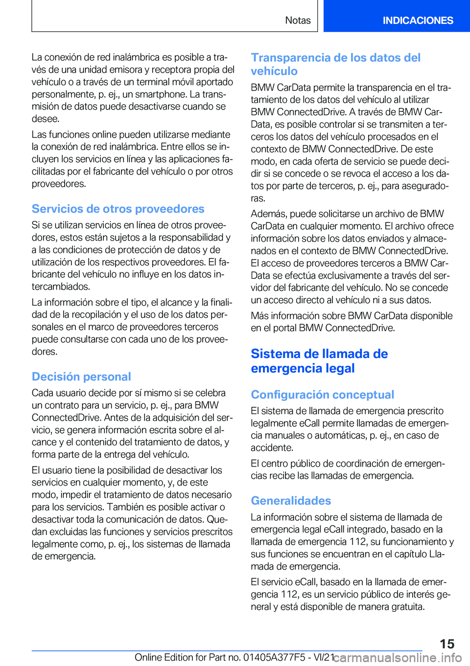 BMW X3 M 2022  Manuales de Empleo (in Spanish) �L�a��c�o�n�e�x�i�